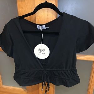 Princess poly Jamison Reid Crop Top Black